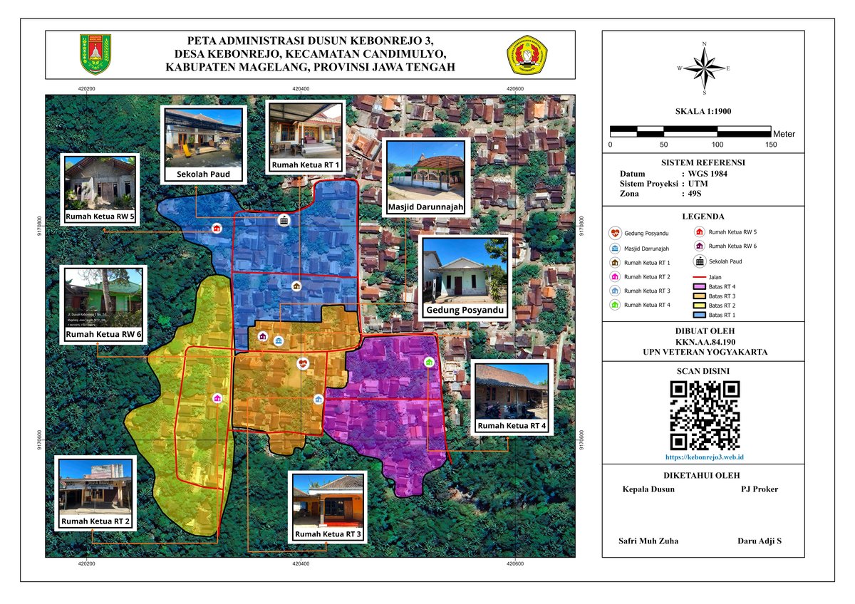 Preview Peta Administrasi Dusun Kebonrejo 3